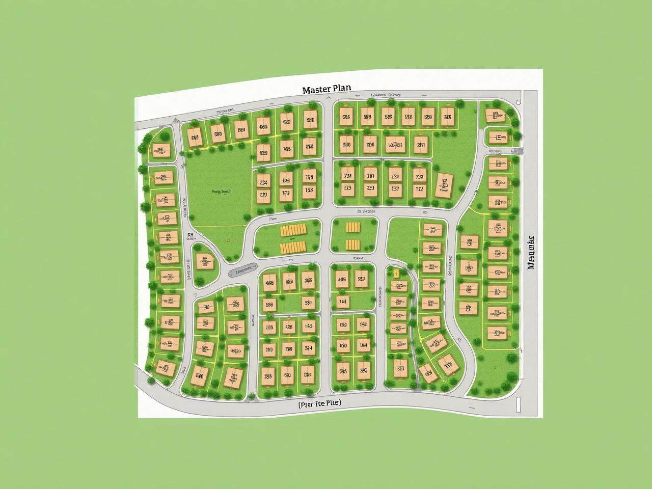 Representative plotted development layout plan