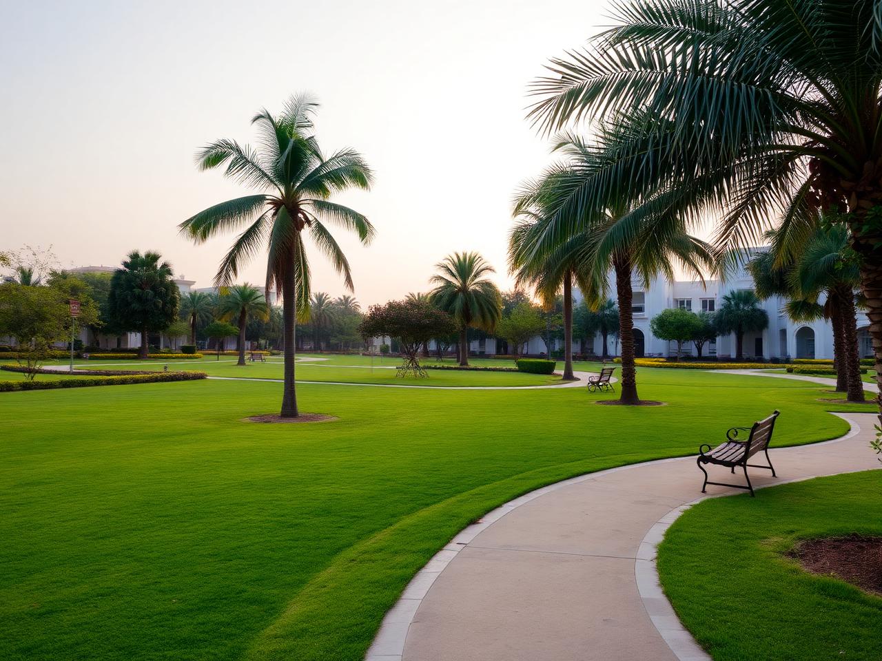 Representative landscaped community park